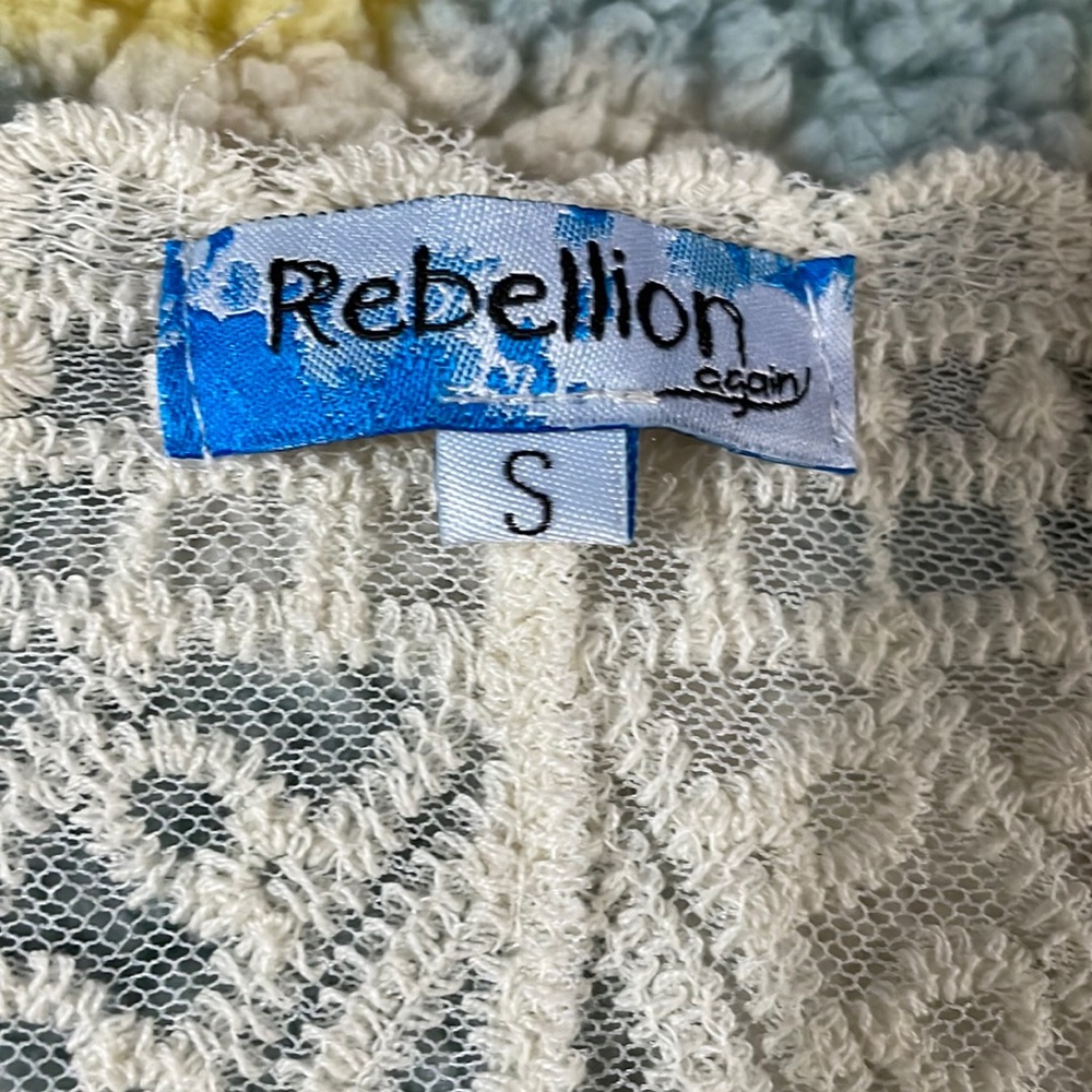 A long shear cardigan from rebellion again.